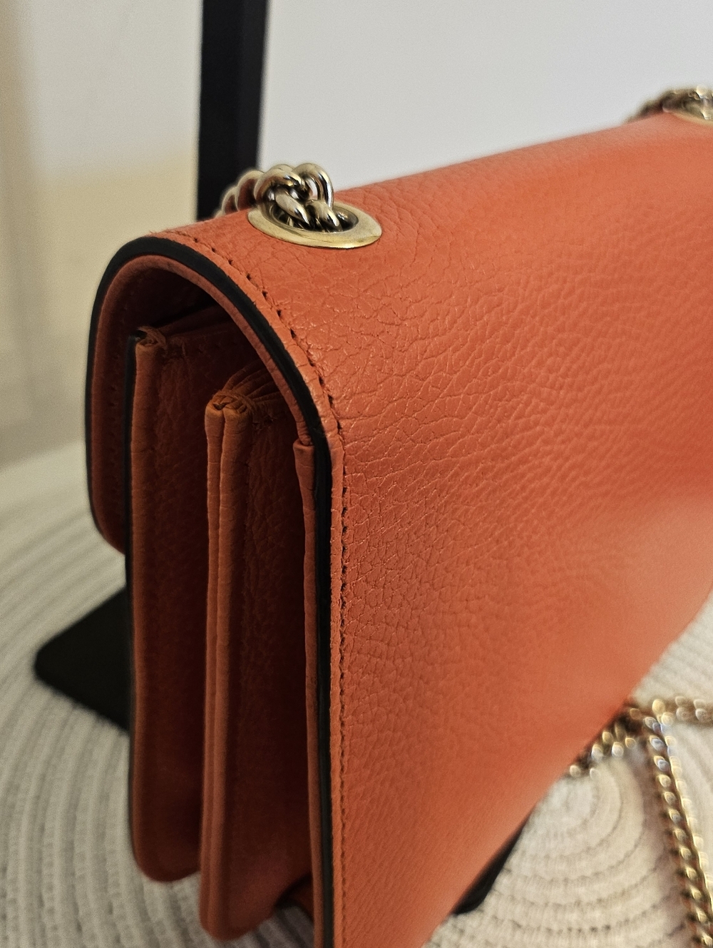 Gucci Interlocking G Dollar Calf Bag - Sun Orange - Picture 6 of 13